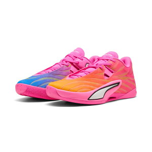 PUMA ALL-PRO NITRO 2 ELITE (POISON PINK-ULTRA BLUE-LIME) (�v�[�} �I�[���v�� �j�g�� 2 �G���[�g)�y�����Y�z�y�X�j�[�J�[ �������N�b�V���� �������Ή� �@���� �y�� ���T�|�[�g �s���N�z�y26SS�z