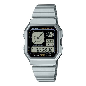 CASIO A130WE-1AJF (SILVER) (�J�V�I A130WE-1AJF)�y�����Y�z�y���^���f�� �f�W�^�����v �h�� �V���o�[�z�y26SS�z