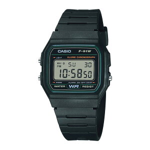 CASIO F-91W-3JH (BLACK) (F-91W-3JH)�y�����Y ���f�B�[�X�z�y�r���v �f�W�^���t�����f�� ���t�\�� �j���\�� �A���[�� �X�g�b�v�E�H�b�` �u���b�N�z�y26FW�z