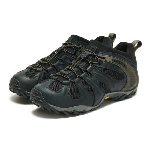 MERRELL CHAMELEON 8 STRETCH (BLACK) (������ �J�����I�� 8 �X�g���b�`)�y�����Y�z�y�X�j�[�J�[ �n�C�L���O �A�E�g�h�A �h���\�[�� �N�b�V������ �ʋC�� �u���b�N�z�y25FW�z