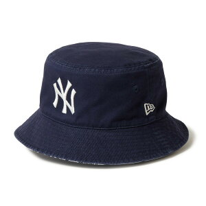 NEW ERA NEW YORK YANKEES REVERSIBLE BUCKET HAT-01 (�i�C�g�V�t�g�l�C�r�[) (�j���[�G�� �j���[���[�N�E�����L�[�X ���o�[�V�u�� �o�P�b�g�n�b�g-01)�y�����Y ���f�B�[�X�z�y�X�q �o�P�b�g�n�b�g ���o�[�V