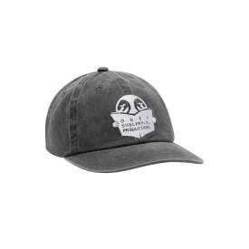 OBEY PIGMENT PRODUCTIONS 6 PANEL STRAPBACK (PIGMENT BLACK) (オベイ ピグメント プロダクションズ 6パネル ストラップバック)【メンズ】【帽子 キャップ 6パネル ストラップバック キャンバス 刺繍 ブラック】【25FW】