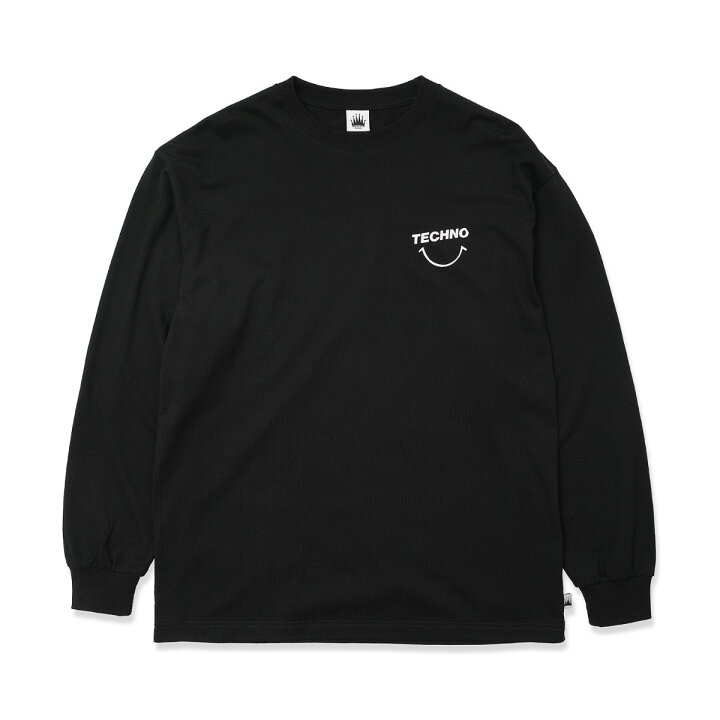 楽天市場】【30%OFF】SARCASTIC Techno Smile Long Sleeve Tee (Black 