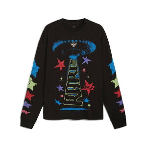 �y30��OFF�zPUMA LAMELO STAR VISION LS TEE (PUMA Black) (�v�[�} ������ �X�^�[ �r�W���� �����O�X���[�u T�V���c)�y�����Y ���f�B�[�X�z�yT�V���c ���� �I�[�o�[�T�C�Y �T�X�e�i�u�� �u���b�N�z�y25FW�z