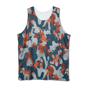 AKTR PLAY CAMO REVERSIBLE TANK (NVxWH) (�A�N�^�[ �v���C �J�� ���o�[�V�u�� �^���N)�y�����Y ���f�B�[�X�z�y�g�b�v�X �^���N�g�b�v ���o�[�V�u�� ���� �l�C�r�[�z�y25FW�z