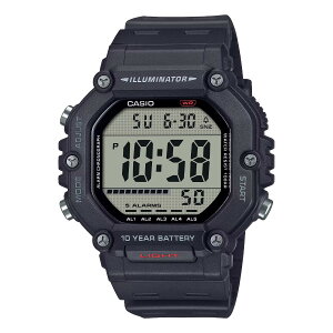 CASIO AE-1600H-1AJF (BLACK) (カシオ AE-1600H-1AJF)【メンズ レディース】【デジタルウオッチ ビッグケース 腕時計 防水 LEDライト 長寿命 ブラック】【25FW】