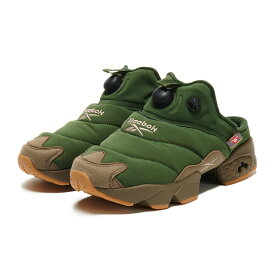 【30%OFF】REEBOK INSTAPUMP FURY MULE (グリットグリーン) (リーボック インスタポンプフューリー ミュール)【メンズ レディース】【スニーカー プリマロフト ミュール 保温 秋冬 グリーン】【25FW】