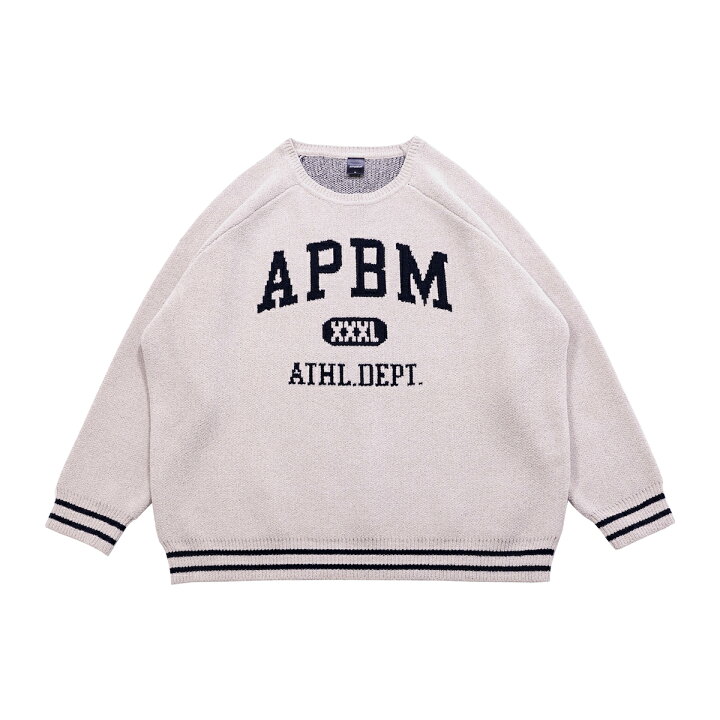 楽天市場】【ラスト1点】APPLEBUM “APBM” Mall Knit Sweater (Gray 