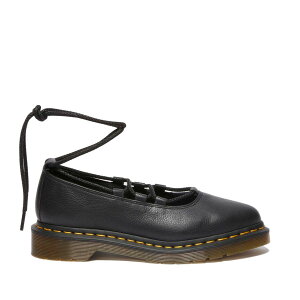 Dr. MARTENS ELPHIE II LACE-UP SHOE (BLACK) (ドクターマーチン ELPHIE II レース アップ シューズ)【レディース】【バレエシューズ ポインテッド フラット レザー 編み上げ ブラック】【25FW】