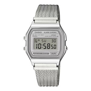 CASIO A158WEM-7JF (SILVER) (JVI A158WEM-7JF)yY fB[XzyfW^EIb` bVoh XeX h y NVbN Vo[zy25FWz