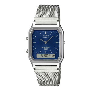 CASIO AQ-230EM-2AJF (SILVER) (�J�V�I AQ-230EM-2AJF)�y�����Y ���f�B�[�X�z�y�A�i�f�W�E�I�b�` ���b�V���o���h �X�e�����X �h�� �f���A���^�C�� �N���V�b�N �V���o�[�z�y25FW�z