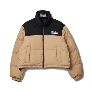 FIRST DOWN SHORT BUBBLE DOWN JKT MICROFT(R) (L/BEIGE) (�t�@�[�X�g�_�E�� �V���[�g �o�u���_�E���W���P�b�g �}�C�N���t�g)�y���f�B�[�X�z�y�V���[�g�_�E�� ���� �h�� �ۉ��� �x�[�W���z�y25FW�z