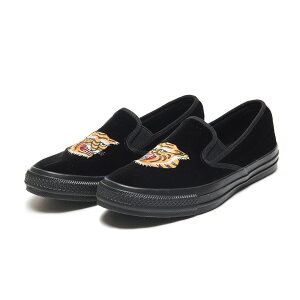 CONVERSE ALL STAR KUNGFU SLIP-ON (�u���b�N) (�R���o�[�X �I�[���X�^�[ �J���t�[ �X���b�|��)�y�����Y ���f�B�[�X�z�y�x���x�b�g �h�J �N�b�V���� �ʋC�� �u���b�N�z�y26SS�z