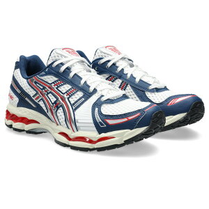 ASICS GEL-KAYANO 12.1 (WHITE/INDEPENDENCE BLUE) (�A�V�b�N�X �Q���J���m 12.1)�y�����Y�z�y�X�j�[�J�[ �����j���O�V���[�Y �N�b�V������ ���萫 �ʋC�� �z���C�g�z�y26SS�z