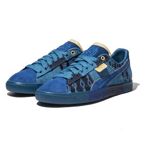 【ポイント10倍 27日9:59まで】PUMA ×DAPPER DAN CLYDE PRE-GAME RUNWAY(Blazing Blue-Blazing Blue-Lake Blue)(プーマ ×ダッパー ダン クライド プレ ゲーム ランウェイ)【メンズ】【シューズ スニーカー コラボ ダッパーダン】【23SS】