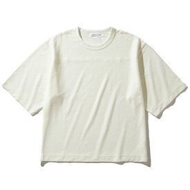 【ラスト1点 サイズ:L】Sandinista Block Inlay H-S Tee(WHITE)(サンディニスタ ブロック インレイ ハーフスリーブ ティー)【メンズ】【メンズ 半袖 5分袖 ビックシルエット オーバーサイズ 23SS】【ホワイト 白】