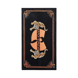 SLOWTIDE Tiger Style Wu-Tang Towel(BLACK)(スロータイド タイガースタイル ウータン タオル)【メンズ レディース】【バスタオル ビーチタオル ブランケット 大判 キャンプ フェス ウータン・クラン コラボ】【24SS】