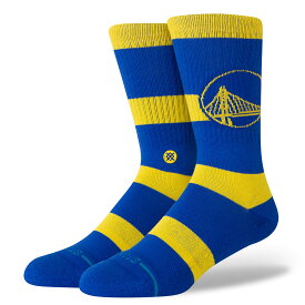 【30%OFF】STANCE PREP GSW(ROYAL BLUE)(スタンス プレップ ゴールデンステート・ウォリアーズ)【メンズ】【靴下 クルーソックス NBA チームロゴ】【24FW】