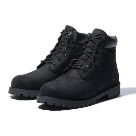 【ポイント10倍 24日9:59まで】Timberland 6Inch Premium WaterProof Boots(Black Nubuck)(ティンバーランド 6インチ プレミアム ウォータープルーフ ブーツ)【レディース ジュニア】【ブーツ 定番 防水 アウトドア】【24SS】