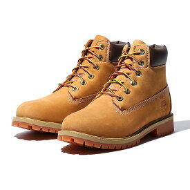 Timberland 6Inch Premium WaterProof Boots(Wheat Nubuck)(ティンバーランド 6インチ プレミアム ウォータープルーフ ブーツ)【レディース ジュニア】【ブーツ 定番 防水 アウトドア イエローブーツ】【24SS】