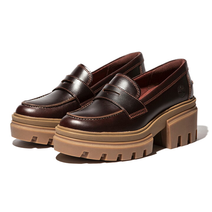 楽天市場】Timberland Everleigh Loafer(DARK BROWN 