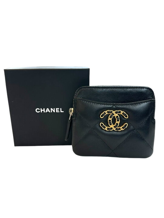 楽天市場】【中古美品】CHANEL シャネル 19ジップ ファスナー コイン 