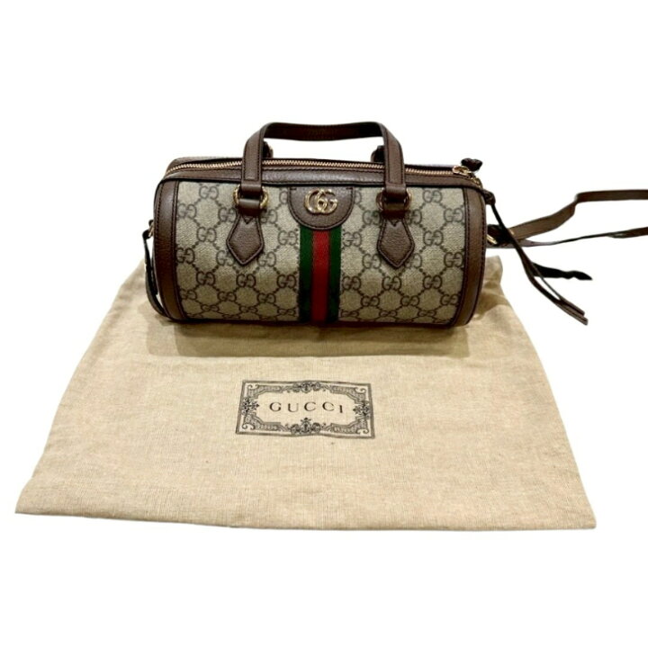 楽天市場】【中古美品】GUCCI グッチ オフィディア スモールボストン 