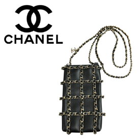 【中古美品】CHANEL シャネル AP1161 ラムスキン ブラック フォンショルダー