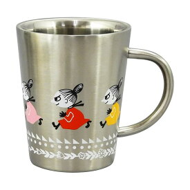 【クーポン最大600円OFF!】在庫あり!!【メール便送料無料】ムーミン 2重マグ （リトルミイ） MM6005-856 山加商店 ステンレス MOOMIN マグカップ 二重構造 保温 保冷 キャンプ 登山 アウトドア カップ 北欧 新生活 日本製 保冷マグ 保温マグ 二重 食器 リトルミィ