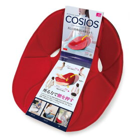 【クーポン配布中!】在庫あり!!【送料無料】ボードクッション cosios(コシオス) レッド サンファミリー 座る力 腰を押す 姿勢 座るだけ 骨盤が立つ 骨盤 後傾 防ぐ 背筋 S字ライン キープ 美姿勢 クッション 骨盤矯正 テレワーク 姿勢 背筋 骨盤 お尻 支える 男女兼用