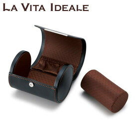 【クーポン最大600円OFF!】あす楽!!【送料490円】茶谷産業 LA VITA IDEALE(ラヴィータイデアーレ) ネクタイ＆ウォッチケース 240-573BK ネクタイ ウォッチ 時計 腕時計 収納 保管 ケース 出張 オフィス シンプル スマート 高級感 フェイクレザー お祝 就職祝 旅行