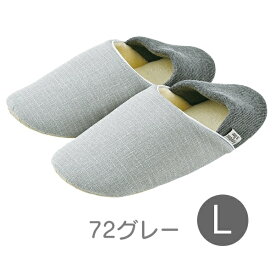 【クーポン配布中!】在庫あり!!【送料無料】エニー 防災スリッパL GRAY 32422-72 りぶはあと 正規品 スリッパ ルームシューズ 室内履き 地震 災害 震災 ガラス片 破片 がれき 折り畳み 避難 非常時 安心 携帯 防災 安全 蓄光 2WAY仕様 踏み抜き防止 手洗い グレー