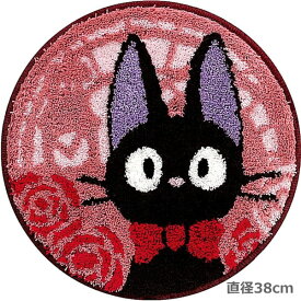 【クーポン最大600円OFF!】在庫あり!!【メール便送料無料】ジブリキャラのチェアマット とけいとう ジジ ピンク 38cm センコー 魔女の宅急便 じじ 猫 ジブリ スタジオジブリ マット マルチマット アクセント インテリア リビング ソファ 子供 洗濯機使用可能 イス