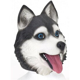 【クーポン最大550円OFF!】あす楽!!【送料無料】アニマルマスク NEW ハスキー アイコ マスク 被り物 シベリアンハスキー 犬 イヌ いぬ コスプレ ハロウィン パーティー イベント 宴会 余興 変装 変身 サプライズ ドッキリ 小道具 ネタ アニマル 動物