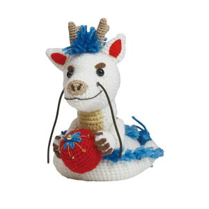 【クーポン最大600円OFF!】【定形外送料無料】オリムパス 干支キット 編みぐるみ 宝珠の白龍 MK-95 オリムパス製絲 辰年 干支 龍 竜 2024年 福村弘美 先生 デザイン ぬいぐるみキット 編み物 ハ