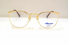 ellesse(エレッセ) 234 col.SUNNY GOLDヴィンテージメガネフレーム新品めがね眼鏡サングラスメンズレディース男性用女性用クラシック