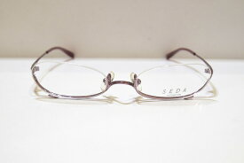 SEDA セダ SD-2063 col.4 ヴィンテージメガネフレーム新品めがね眼鏡サングラスメンズレディース男性用女性用アンダーリム逆ナイロール