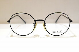 DIXIE No.932 BKヴィンテージメガネフレーム新品めがね眼鏡サングラスメンズレディース男性用女性用ラウンドビッグサイズ