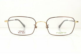 napina NA-3404 col.BRメガネフレーム新品めがね眼鏡サングラス紳士スーツフォーマルメンズちょい悪おしゃれ男性