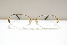 COMTESSE(コンテス)CM-8002 col.2ヴィンテージメガネフレーム新品めがね眼鏡サングラスレディース婦人女性用ブランド