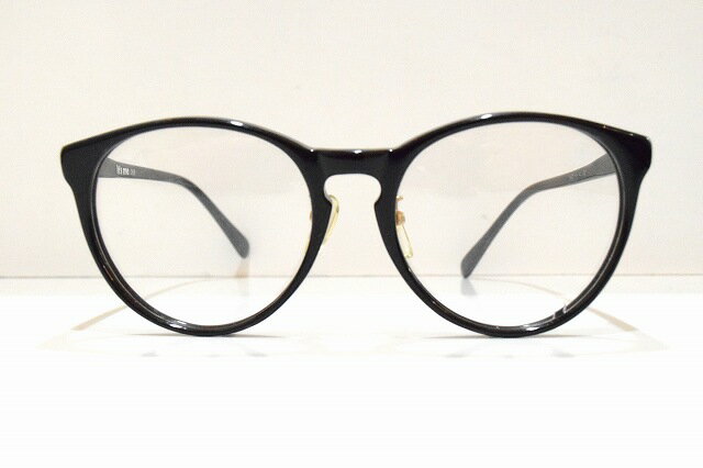 It's me（イッツミー）068 col.BKヴィンテージメガネフレーム新品めがね眼鏡サングラス黒ぶちボストン型セルロイド 眼鏡