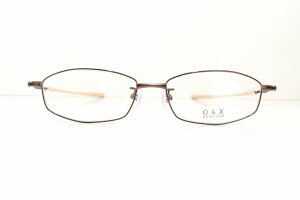 O&X NEWYORK OT-8007J col.BRメガネフレーム新品めがね眼鏡サングラス鯖江チタンメンズ紳士男性用ブランド