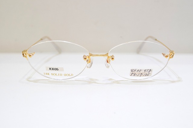楽天市場】１８金無垢? K18 EX05メガネフレーム新品めがね眼鏡 