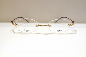ARASHi(アラシ)A-024 col.GWヴィンテージメガネフレーム新品めがね眼鏡サングラスメンズレディース男性用女性用ふちなし一山式