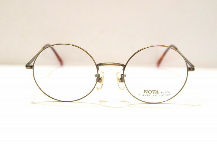 楽天市場】NOVA ノバ H-126 col.4 ヴィンテージメガネフレーム新品 