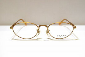 NICOLE ニコル 2154 G ヴィンテージメガネフレーム新品めがね眼鏡サングラスメンズレディース男性用女性用彫金