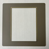 ジャケット中枠　K81　2　6切角　金線入　外寸300x300mm　両面テープ4本付