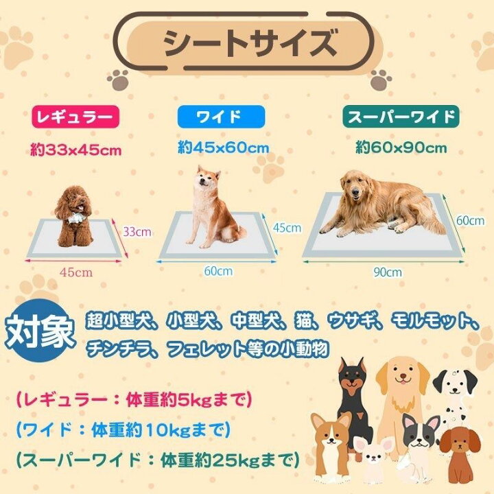 ペットシーツ 1100枚以上 ワイドサイズ 掻き立て