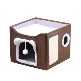 猫ハウス 猫ベッド ペットベッド ふわふわ 猫用品 ぬくぬく ネコベッド クッション 柔らかい ペットハウス 洗える 爪とぎ おもちゃ 滑り止め付き おしゃれ かわいい ネコ キャット ねこ ベット ドーム 暖かい ペット用品 小型犬 中型犬