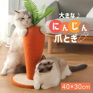 猫 爪とぎ ポール にんじん型 爪とぎポール 天然サイザル麻 爪研ぎ ねこ 爪みがき つめとぎ ネコ キャッ…